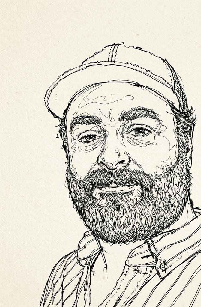 Portrait sketch of Thomas O'Connell